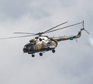 Mi-8 military helicopter
