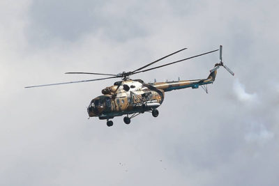 Mi-8 military helicopter