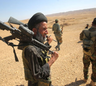 بڵاوهپێكردنى هێزى حهشدى شهعبى له حهویجه | فۆتۆ: Ahmad al-Rubaye / AFP