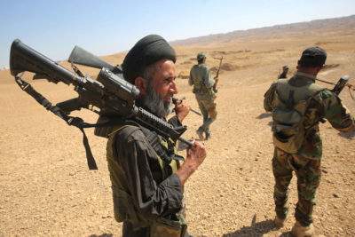 بڵاوه‌پێكردنى هێزى حه‌شدى شه‌عبى له‌ حه‌ویجه‌ | فۆتۆ: Ahmad al-Rubaye / AFP