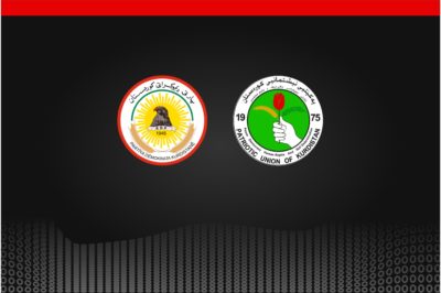 لۆگۆى یه‌كێتیى نیشتمانیى كوردستان و پارتى دیموكراتى كوردستان | فۆتۆ: SNN