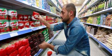 هاووڵاتیهك لهنێو ماركێتێكدا له عێراق | فۆتۆ: MEO