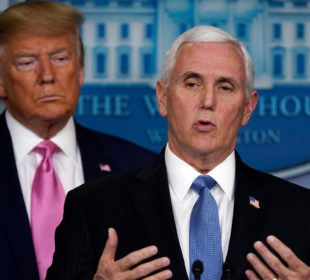مایك پێنس، جێگرى سه‌رۆكى ئه‌مریكا | فۆتۆ: Evan Vucci/Associated Press