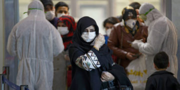 بهڕێوهچوونى رێكارهكانى تایبهت به كۆرۆنا | فۆتۆ: AFP /Haidar Hamdani