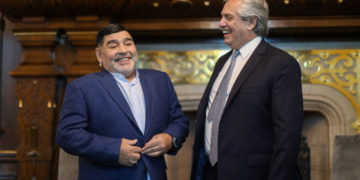مارادۆناو فێرناندێزی سەرۆکی ئەرجەنتین