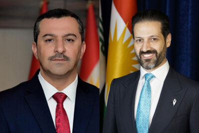قوباد تاڵه‌بانى، جێگرى سه‌رۆكى حكومه‌ت و هه‌ڤاڵ ئه‌بوبه‌كر، پارێزگارى سلێمانى