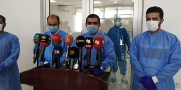 لیژنهى رووبهڕووبوونهوهى ڤایرۆسى كۆرۆنا له ههڵهبجه| فۆتۆ: عهلى حهمهسهعید / SNN