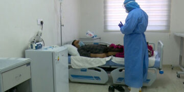 تووشبوویهكى كۆرۆنا له یهكێك له نهخۆشخانهكانى ههڵهبجه | فۆتۆ: عهلى حهمهسهعید \ SNN