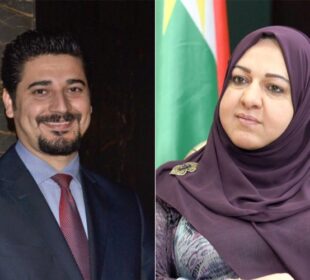 رێواز فایهق، سهرۆكى پهرلهمانى كوردستان و كاروان گهزنهى، ئهندامى فراكسیۆنى سهوز له پهرلهمانى كوردستان | فۆتۆ: SNN