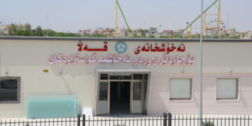 نهخۆشخانهى قهڵا تایبهت به كۆرۆنا له گهرمیان | فۆتۆ: SNN