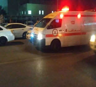 دیمهنى بهردهم نهخۆشخانهى ڕزگارى له شارى ههولێر | فۆتۆ: SNN