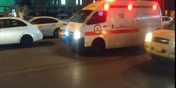 دیمهنى بهردهم نهخۆشخانهى ڕزگارى له شارى ههولێر | فۆتۆ: SNN