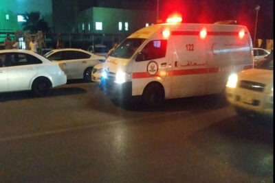 دیمه‌نى به‌رده‌م نه‌خۆشخانه‌ى ڕزگارى له‌ شارى هه‌ولێر | فۆتۆ: SNN