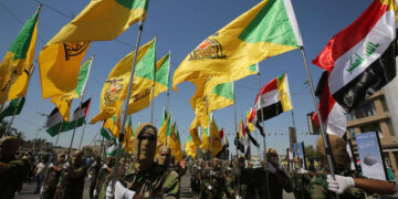 هێزهكانى حیزبوڵا له عێراق | فۆتۆ: AFP