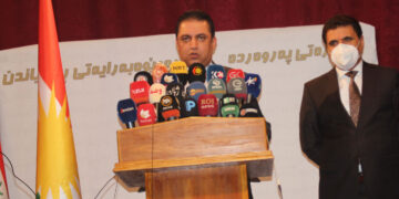 كۆنگرهى رۆژنامهوانى ئالان حهمهسهعید، وهزیرى پهروهرده | فۆتۆ: SNN