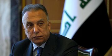 مستهفا كازمى، سهرۆكوهزیرانى عێراق | فۆتۆ: نوسینگهى راگهیاندنى سهرۆكوهزیران