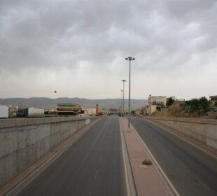 شهقامى 60 مهترى له شارى سلێمانى لهكاتى قهدهغهى هاتووچۆدا | فۆتۆ: SNN