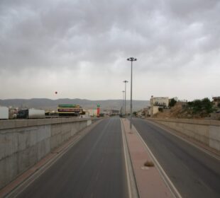 شهقامى 60 مهترى له شارى سلێمانى لهكاتى قهدهغهى هاتووچۆدا | فۆتۆ: SNN