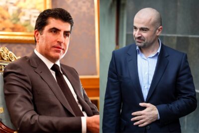 بافڵ تاڵه‌بانى، هاوسه‌رۆكى یه‌كێتیی نیشتمانیی كوردستان و نێچیرڤان بارزانى، سه‌رۆكى هه‌رێمى كوردستان | فۆتۆ: SNN