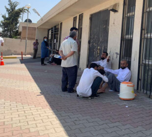 كهسوكارى نهخۆشانى ڤایرۆسى كۆرۆنا له نهخۆشخانهى ڕزگارى له شارى ههولێر | فۆتۆ: SNN