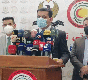 سامان بهرزنجى، وهزیرى تهندروستیى حكومهتى ههرێم | فۆتۆ: SNN