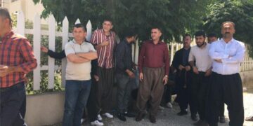 گردبوونهوهى شۆفێرانى مهرزى پشته له سلێمانى | فۆتۆ: SNN