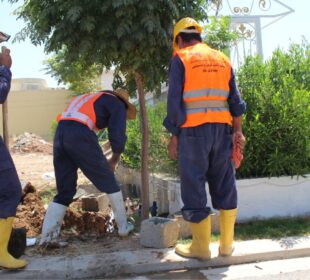 ههڵمهتى بڕینى ئاوى زێدهڕۆ له ههولێر | فۆتۆ: SNN