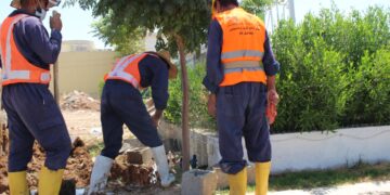 هه‌ڵمه‌تى بڕینى ئاوى زێده‌ڕۆ له‌ هه‌ولێر | فۆتۆ: SNN