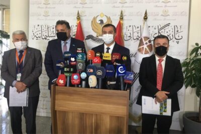 کۆنگرەى رۆژنامەوانى هاوبەشى پارێزگارى سلێمانى و نوێنەرى رێكخراوى تەندروستى جیهانى | فۆتۆ: SNN