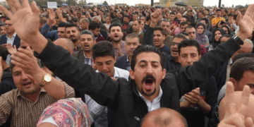 خۆپیشاندانى هاووڵاتییان له ههرێمى كوردستان | فۆتۆ: Anadolu Agency / Getty Image