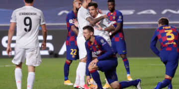 دیمەنێک لە یاری بەرشەلۆنەو بایرن میونخ