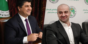 بافڵ تاڵه‌بانى و لاهور شێخ جه‌نگى، هاوسەرۆكانی یەكێتی نشتیمانی كوردستان | فۆتۆ: SNN