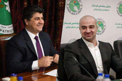 بافڵ تاڵه‌بانى و لاهور شێخ جه‌نگى، هاوسەرۆكانی یەكێتی نشتیمانی كوردستان | فۆتۆ: SNN