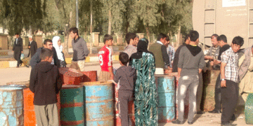 دابه‌شكردنى نه‌ونى سپى به‌سه‌ر هاووڵاتییاندا | فۆتۆ: SNN