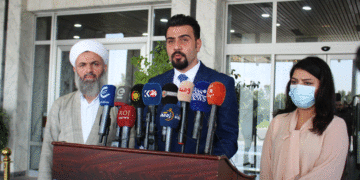 كۆنگره‌ى رۆژنامه‌وانى هاوڕێ مەلا ستار، سەرۆكی لیژنەی ئاوەدانكردنەوە له‌ په‌رله‌مانى كوردستان | فۆتۆ: SNN