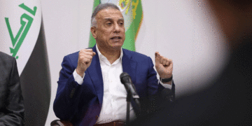 مسته‌فا كازمى، سه‌رۆكوه‌زیرانى عێراق | فۆتۆ: نووسینگه‌ى سه‌رۆكوه‌زیران