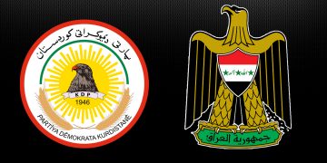 لۆگۆى حكومه‌تى عێراق و پارتى دیموكراتى كوردستان | فۆتۆ: SNN