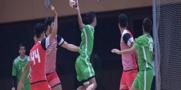 دیمەنێک لە یاری تۆپی دەست لە خولی عێراقی