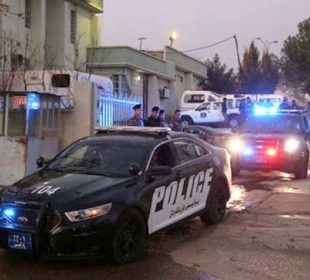 ئۆتۆمبێلى پۆلیس له سلێمانى | فۆتۆ: KRG