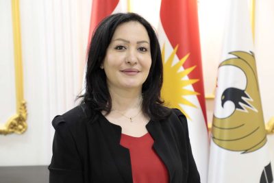د. ڤالا فه‌رید، وه‌زیرى هه‌رێم بۆ كاروبارى په‌رله‌مان | فۆتۆ: KRG