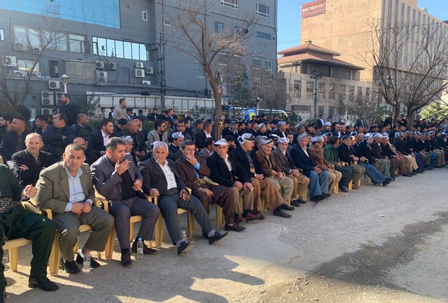 كۆبوونه‌وه‌ى پیاو ماقوڵانى عه‌شیره‌تى هه‌ركى له‌ شارى سلێمانى | فۆتۆ: SNN