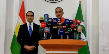 كۆنگره‌ى رۆژنامه‌وانى سه‌رۆكى فراكسیۆنى یه‌كێتى و پارتى له‌ په‌رله‌مانى كوردستان | فۆتۆ: SNN