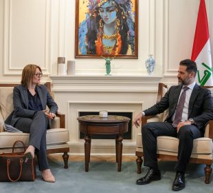 كۆبوونهوهى قوباد تاڵەبانی، جێگرى سهرۆكى حكومهتى ههرێم و جێسیکا سڤاردسترۆم، باڵیۆزی سوید لە عێراق | فۆتۆ: Azhe Omar