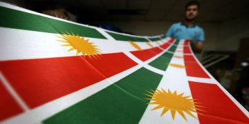 ئاڵاى هه‌رێمى كوردستانى عێراق | فۆتۆ: AFP