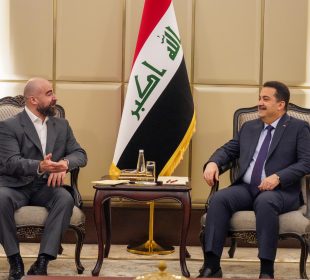 كۆبوونهوهى سهرۆكى یهكێتیی نیشتمانیی كوردستان لهگهڵ سهرۆكوهزیرانى عێراق | فۆتۆ: SNN