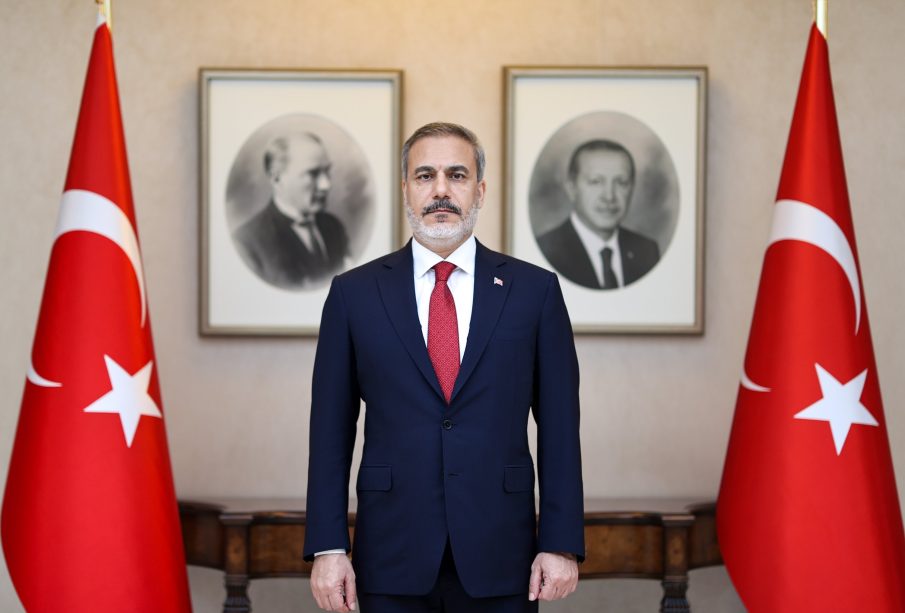 هاكان فیدان، وه‌زیرى ده‌ره‌وه‌ى توركیا | فۆتۆ: AFP