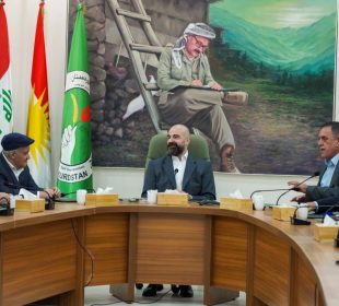 كۆبوونهوهى مهكتهبى سیاسى یهكێتیى نیشتمانیی كوردستان كه له كهركوك به سهرپهرشتى بافڵ جهلال تاڵهبانى، سهرۆكى یهكێتى | فۆتۆ: PUK Media