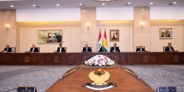 کۆبوونەوەی ئەنجوومەنی وەزیرانى حكومه‌تى هه‌رێمى كوردستان | فۆتۆ: KRG