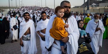 حاجیه‌ك له‌ وه‌رزى حه‌جدا | فۆتۆ: BBC