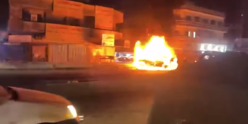 ساتى به‌ئامانجگرتنى ئۆتۆمبێلى دوو سه‌ركرده‌ى حیزبوڵا له‌ به‌غدا | فۆتۆ: تۆڕه‌ كۆمه‌ڵایه‌تییه‌كان